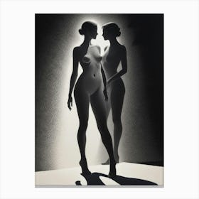 'Two Nude Women' Canvas Print