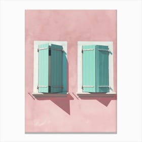 Pink windows Canvas Print