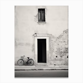 Alghero, Italy,  Black And White Analogue Photography  2 Canvas Print