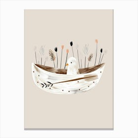 Bird In A Boat Canvas Print