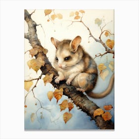 Adorable Chubby Climbing Possum 1 Canvas Print