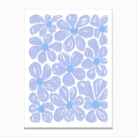 Blue Blooms Canvas Print