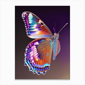 Painted Lady Butterfly Holographic 1 Canvas Print