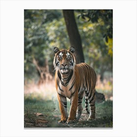 Tiger In The Forest Canvas Print