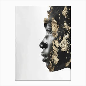 Gold Face 15 Canvas Print