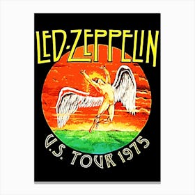Led Zeppelin Us Tour 1975 Canvas Print