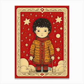 The Fool Kid Tarot Card Canvas Print