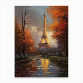 Eiffel Tower Paris France Dominic Davison Style 16 Canvas Print
