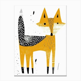 Yellow Coyote 1 Canvas Print