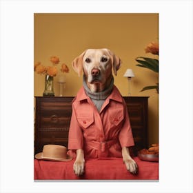 A Dog Labrador Retriever 17 Canvas Print