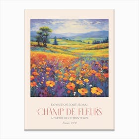 Champ De Fleurs, Floral Art Exhibition 22 Canvas Print