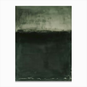 Moss Green Rothko Inspired Abstract Canvas Print