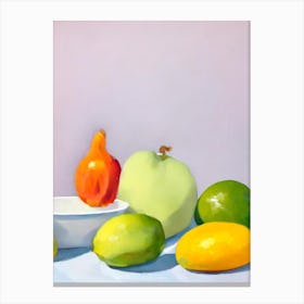 Chayote 2 Tablescape vegetable Canvas Print