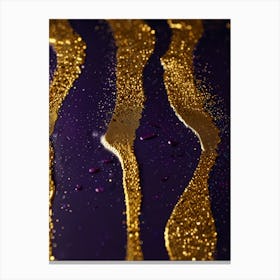 Gold And Purple Abstract Background Canvas Print