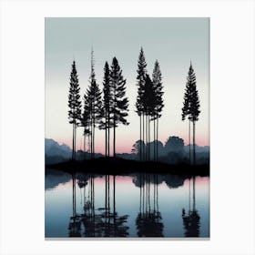 Silhouette Of Trees I Canvas Print Canvas Print