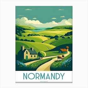 Normandy TravePoster Canvas Print