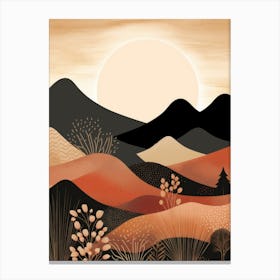 Sunset In The Mountains 17 Canvas Print