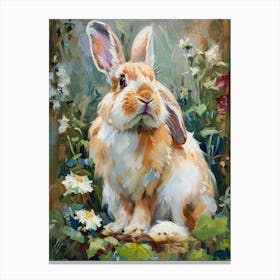 American Fuzzy Rabbit Painting 1 Canvas Print