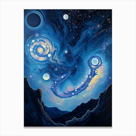 Galaxy In The Sky Canvas Print