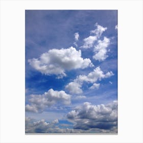 Blue Sky With Clouds Canvas Print