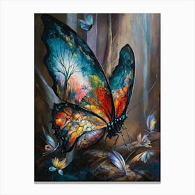 Surrealism Classical Butterfly Painting II Canvas Print