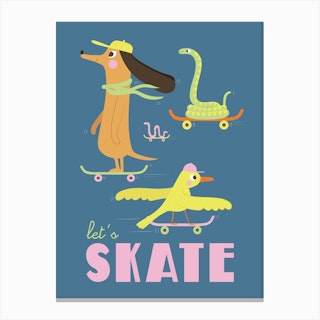 Let's Skate! Canvas Print