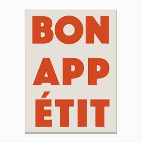 Bon Appétit 2 Canvas Print