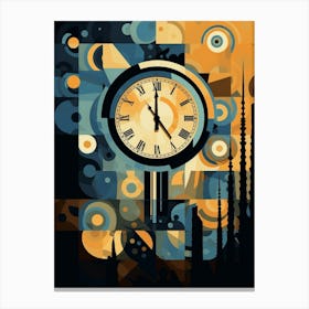 Time Abstract Geometric Illustration 6 Canvas Print