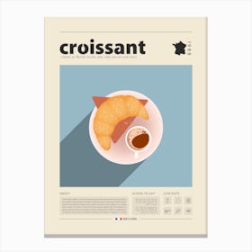 Croissant Canvas Print