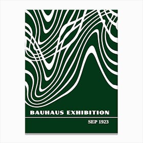 Bauhaus Green Exhibition 27 Canvas Print