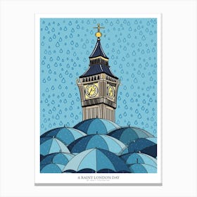 Big London Clock Canvas Print