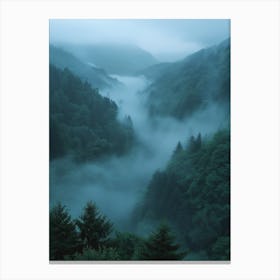 Misty Valley Canvas Print