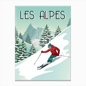 Les Alpes Canvas Print