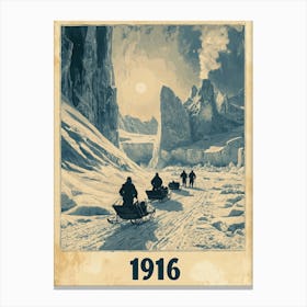 Aihrgdesign A Vintage Adventure Poster Of A 1916 Polar Expedi E5ba2463 8d82 4a1f 9934 026ae156d710 0 Canvas Print