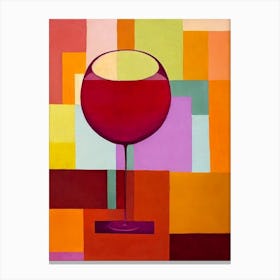 Monastrell Rosé Paul Klee Inspired Abstract 2 Cocktail Poster Canvas Print