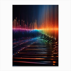 Abstract Light Rays Canvas Print