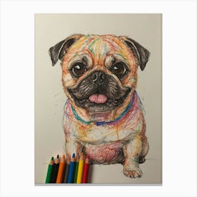 Pug!! Canvas Print