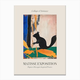Squirrel 2 Matisse Inspired Exposition Animals Poster Canvas Print