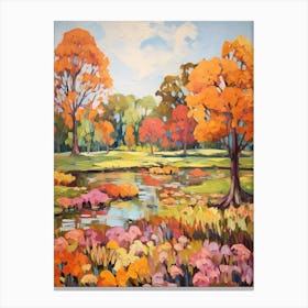 Autumn Gardens Painting Bellingrath Gardens 4 Canvas Print