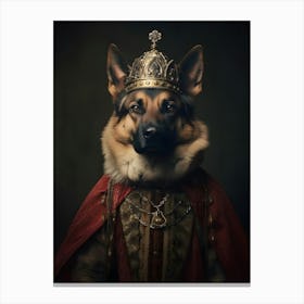 German Shepherd Baroque Canvas Print