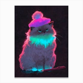 Glow Cat 1 Canvas Print