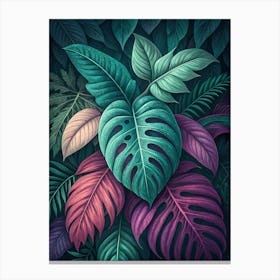 Tropical Leaves 39 Canvas Print