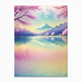 Japanese Landscape Mount Fuji Japan Beautiful Lake Landscape Canvas Print