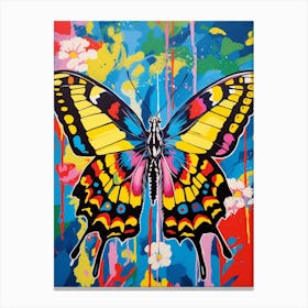 Pop Art Tiger Swallowtail Butterfly Canvas Print