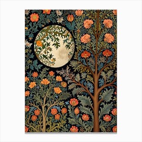 William Morris Moonlight In The Trees 2 Canvas Print