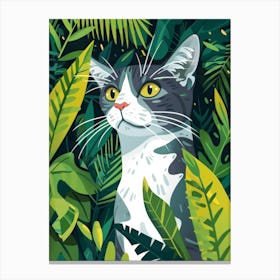 Cat In The Jungle 29 Canvas Print