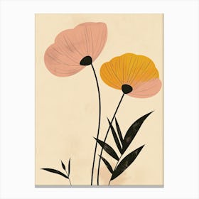 Addis Ababa Flower Market Boho Minimalist Style Canvas Print