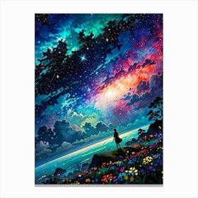 Starry Night Sky 21 Canvas Print