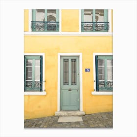 The Yellow House In Lyon Canvas Print