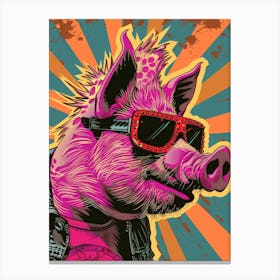 Pig In Sunglasses 1 Canvas Print